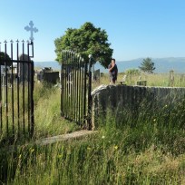 Pravoslani deo seoskog groblja pre uređenja, jun 2013.